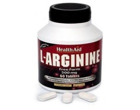 Health Aid L-Arginine 500mg,Αργινίνη, Αμινοξύ που διατηρεί το σώμα λεπτό & σφικτό, Προστατεύει & έχει θετική επίδραση στο ανοσοποιητικό, στα ανδρικά σεξουαλικά όργανα & στο ήπαρ 60 tabs Health Aid L-Arginine 500mg,Αργινίνη, Αμινοξύ που διατηρεί το σώμα λεπτό & σφικτό, Προστατεύει & έχει θετική επίδραση στο ανοσοποιητικό, στα ανδρικά σεξουαλικά όργανα & στο ήπαρ 60 tabs