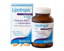 Health Aid Lipotropic Vitamins Β & C για Αύξηση του Μεταβολισμού και Απώλεια Βάρους, 60 ταμπλέτες  Health Aid Lipotropic Vitamins Β & C για Αύξηση του Μεταβολισμού και Απώλεια Βάρους, 60 ταμπλέτες
