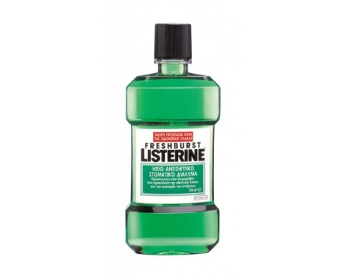 Listerine Freshburst mouthwash αντισηπτικό στοματικό διάλυμα με Δυνατή Γεύση Φρέσκιας Μέντας  250ml  Listerine Freshburst mouthwash αντισηπτικό στοματικό διάλυμα με Δυνατή Γεύση Φρέσκιας Μέντας  250ml