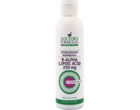 Doctor's Formulas R-Alpha Lipoic Acid 250mg Λιποσωμιακή Φόρμουλα με R-Άλφα Λιποϊκό Οξύ, με Ισχυρές Αντιοξειδωτικές Ιδιότητες, 300ml Doctor's Formulas R-Alpha Lipoic Acid 250mg Λιποσωμιακή Φόρμουλα με R-Άλφα Λιποϊκό Οξύ, με Ισχυρές Αντιοξειδωτικές Ιδιότητες, 300ml