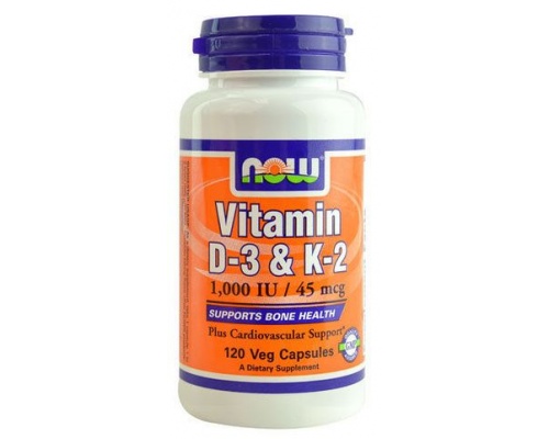 Now Foods Vitamin D-3 & K-2 -Ειδική Φόρμουλα κατά της Οστεοπόρωσης 120 Φυτικές Κάψουλες  Now Foods Vitamin D-3 & K-2 -Ειδική Φόρμουλα κατά της Οστεοπόρωσης 120 Φυτικές Κάψουλες