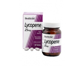 Health Aid Lycopene 25mg, Ένα από τα καροτινοειδή που χρησιμοποιούνται από τον οργανισμό για την υγεία του αίματος & των ιστών, 30 ταμπλέτες Health Aid Lycopene 25mg, Ένα από τα καροτινοειδή που χρησιμοποιούνται από τον οργανισμό για την υγεία του αίματος & των ιστών, 30 ταμπλέτες