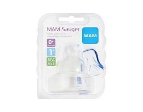 MAM Θηλή Σιλικόνης Μικρή ροή 0m+, 2 τμχ κωδ:400S
