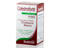 Health Aid Colestroforte Συμπλήρωμα Διατροφής που βοηθάει στη μείωση της ολικής χοληστερίνης, της LDL, ενώ ανεβάζει την καλή χωρίς τις παρενέργειες των συνθετικών φαρμάκων 60tabs Health Aid Colestroforte Συμπλήρωμα Διατροφής που βοηθάει στη μείωση της ολικής χοληστερίνης, της LDL, ενώ ανεβάζει την καλή χωρίς τις παρενέργειες των συνθετικών φαρμάκων 60tabs