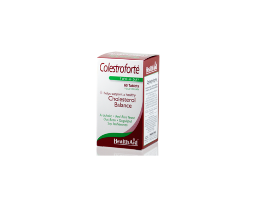 Health Aid Colestroforte Συμπλήρωμα Διατροφής που βοηθάει στη μείωση της ολικής χοληστερίνης, της LDL, ενώ ανεβάζει την καλή χωρίς τις παρενέργειες των συνθετικών φαρμάκων 60tabs Health Aid Colestroforte Συμπλήρωμα Διατροφής που βοηθάει στη μείωση της ολικής χοληστερίνης, της LDL, ενώ ανεβάζει την καλή χωρίς τις παρενέργειες των συνθετικών φαρμάκων 60tabs
