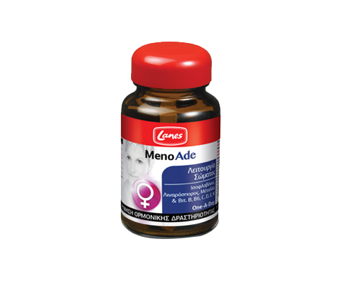 Lanes MenoAde Συμπλήρωμα διατροφής με βιταμίνες, μέταλλα και φυτικά συστατικά για την γυναίκα 30 ταμπλέτες  Lanes MenoAde Συμπλήρωμα διατροφής με βιταμίνες, μέταλλα και φυτικά συστατικά για την γυναίκα 30 ταμπλέτες