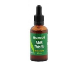 Health Aid MILK THISTLE Liquid Γαϊδουράγκαθο σε σταγόνες, Προστατεύει το ήπαρ (συκώτι) από τις βλάβες που προκαλεί η υπερβολική κατανάλωση αλκοόλ 50ml   Health Aid MILK THISTLE Liquid Γαϊδουράγκαθο σε σταγόνες, Προστατεύει το ήπαρ (συκώτι) από τις βλάβες που προκαλεί η υπερβολική κατανάλωση αλκοόλ 50ml
