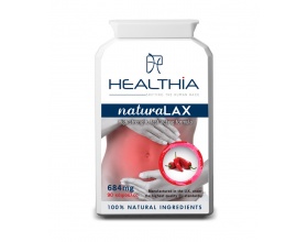 Healthia  Natura Lax 684mg  Συμπλήρωμα διατροφής για άμεσες και αποτελεσματικές εντερικές κενώσεις 90 κάψουλες 