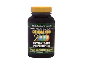 Nature's Plus, Commando 2000, Πρωτοποριακή Αντιοξειδωτική Φόρμουλα, για την Αντιμετώπιση των Ελεύθερων Ριζών & του Εκφυλισμού των Κυττάρων 60 tabs
