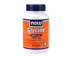 Now Foods Glycine 1000 mg, Συμπλήρωμα Διατροφής  για τη θεραπεία συμπτωμάτων όπως χαμηλή ενέργεια και κόπωση, υπογλυκαιμία, αναιμία, και το σύνδρομο χρόνιας κόπωσης, 100 κάψουλες Now Foods Glycine 1000 mg, Συμπλήρωμα Διατροφής  για τη θεραπεία συμπτωμάτων όπως χαμηλή ενέργεια και κόπωση, υπογλυκαιμία, αναιμία, και το σύνδρομο χρόνιας κόπωσης, 100 κάψουλες