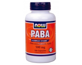 Now Foods Paba 500mg, Συμπλήρωμα Διατροφής ευεργετικό με πολλά οφέλη, 100 κάψουλες Now Foods Paba 500mg, Συμπλήρωμα Διατροφής ευεργετικό με πολλά οφέλη, 100 κάψουλες
