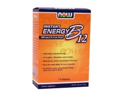 Now Foods Instant Energy B-12, Συμπλήρωμα Διατροφής που δίνει ενέργεια και τονώνει σώμα και διάθεση, 75 packets Now Foods Instant Energy B-12, Συμπλήρωμα Διατροφής που δίνει ενέργεια και τονώνει σώμα και διάθεση, 75 packets