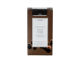 KORRES 3.0 Βαφή Μαλλιών με Έλαιο Argan & φυτική Κερατίνη, ΚΑΣΤΑΝΟ ΣΚΟΥΡΟ, 50ml