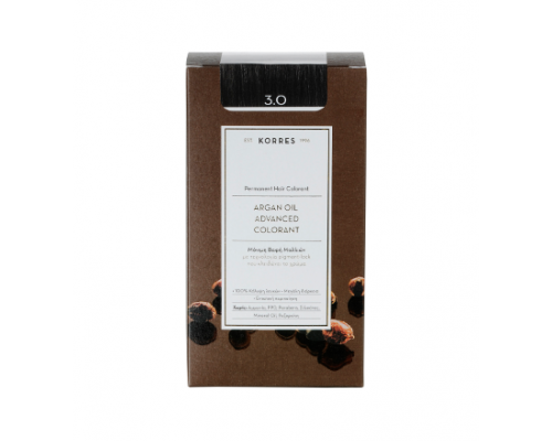 KORRES 3.0 Βαφή Μαλλιών με Έλαιο Argan & φυτική Κερατίνη, ΚΑΣΤΑΝΟ ΣΚΟΥΡΟ, 50ml KORRES 3.0 Βαφή Μαλλιών με Έλαιο Argan & φυτική Κερατίνη, ΚΑΣΤΑΝΟ ΣΚΟΥΡΟ, 50ml