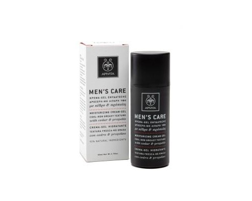 Apivita Men's Care Κρέμα Gel Ενυδάτωσης, Δροσερή, Μη Λιπαρή υφή με κέδρο & πρόπολη 50ml Apivita Men's Care Κρέμα Gel Ενυδάτωσης, Δροσερή, Μη Λιπαρή υφή με κέδρο & πρόπολη 50ml