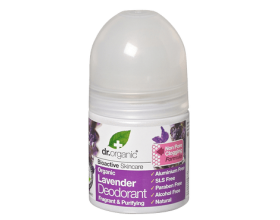 Dr.organic Lavender Deodorant 50 ml, Αντιβακτηριδιακό Κρεμώδες Αποσμητικό με Βιολογική Λεβάντα