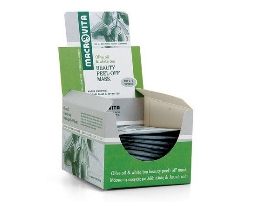 Macrovita Μάσκα Ομορφιάς Peel Off με λάδι ελιάς και λευκό τσάι 15ml για 1-2 χρήσεις Macrovita Μάσκα Ομορφιάς Peel Off με λάδι ελιάς και λευκό τσάι 15ml για 1-2 χρήσεις