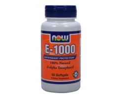 Now Foods Vitamin E-1000 IU, Συμπλήρωμα Διατροφής με ισχυρή αντιοξειδωτική δράση, 50 μαλακές κάψουλες Now Foods Vitamin E-1000 IU, Συμπλήρωμα Διατροφής με ισχυρή αντιοξειδωτική δράση, 50 μαλακές κάψουλες