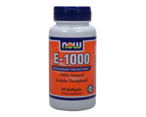 Now Foods Vitamin E-1000 IU, Συμπλήρωμα Διατροφής με ισχυρή αντιοξειδωτική δράση, 50 μαλακές κάψουλες Now Foods Vitamin E-1000 IU, Συμπλήρωμα Διατροφής με ισχυρή αντιοξειδωτική δράση, 50 μαλακές κάψουλες