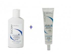 Ducray Kelual DS Shampoo 100ml + Kelual DS Cream 40ml, Πακέτο αγωγής για σοβαρές απολεπιστικές καταστάσεις 