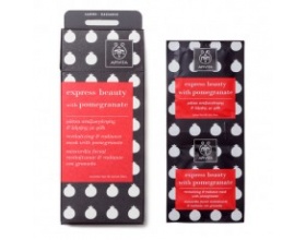 APIVITA Express Beauty Μάσκα Αναζωοιγόνησης & Λάμψης με ρόδι 2*8ml
