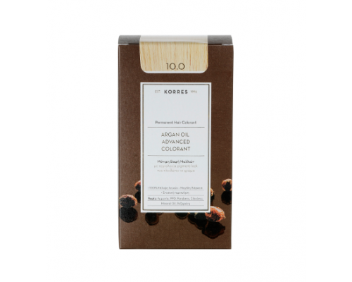 KORRES 10.0 Βαφή Μαλλιών με Έλαιο Argan & φυτική Κερατίνη , ΞΑΝΘΟ ΠΛΑΤΙΝΑΣ ΦΥΣΙΚΟ 50ml KORRES 10.0 Βαφή Μαλλιών με Έλαιο Argan & φυτική Κερατίνη , ΞΑΝΘΟ ΠΛΑΤΙΝΑΣ ΦΥΣΙΚΟ 50ml
