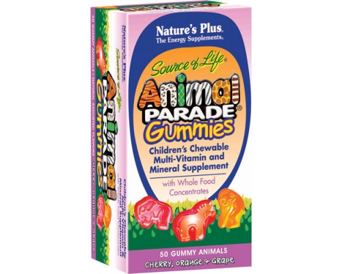Nature' s plus Animal Parade Gummies 50 Gummies, Πολυβιταμινούχα ζωάκια σε μασώμενα ζελεδάκια Nature' s plus Animal Parade Gummies 50 Gummies, Πολυβιταμινούχα ζωάκια σε μασώμενα ζελεδάκια