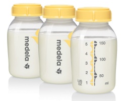 Medela Breastmilk Bottles for Storage & Feeding 3Χ150ml