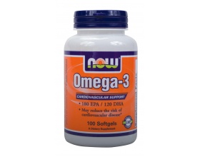 Now Foods Omega-3 1000mg, Συμπλήρωμα Διατροφής που βοηθά να έχετε υγιείς αρθρώσεις, υγιές μυαλό, υγιείς διαθέσεις, και μια υγιή καρδιά, 100 μαλακές κάψουλες