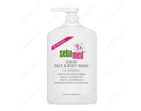 SEBAMED Liquid Face & Body Wash Καθαριστικό προσώπου - σώματος χωρίς σαπούνι & αλκαλικά για καθημερινή χρήση 1L 
