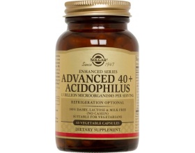 SOLGAR Advanced 40+ Acidophilus 60caps Φόρμουλα Προβιοτικών για περιπτώσεις δυσλειτουργίας των εντέρων όπως διάρροια, δυσκοιλιότητα, candida albicans SOLGAR Advanced 40+ Acidophilus 60caps Φόρμουλα Προβιοτικών για περιπτώσεις δυσλειτουργίας των εντέρων όπως διάρροια, δυσκοιλιότητα, candida albicans