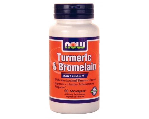 Now Foods Turmeric & Bromelain 600mg/300mg, Συμπλήρωμα Διατροφής  βοηθά στην υποστήριξη μιας υγιούς φλεγμονώδους αντίδρασης, 90 κάψουλες Now Foods Turmeric & Bromelain 600mg/300mg, Συμπλήρωμα Διατροφής  βοηθά στην υποστήριξη μιας υγιούς φλεγμονώδους αντίδρασης, 90 κάψουλες