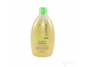 A-DERMA Gel Douche Surgras Ultra Rich Shower Gel 500ml, Αφρόλουτρο για ξηρές επιδερμίδες