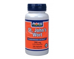 Now Foods St. John's Wort 300 mg, Συμπλήρωμα Διατροφής που  χρησιμοποιείται ιδιαίτερα, για την αντιμετώπιση καταστάσεων άγχους, της ήπιας έως μέτριας μορφής κατάθλιψης και τις διαταραχές του ύπνου, 100 κάψουλες Now Foods St. John's Wort 300 mg, Συμπλήρωμα Διατροφής που  χρησιμοποιείται ιδιαίτερα, για την αντιμετώπιση καταστάσεων άγχους, της ήπιας έως μέτριας μορφής κατάθλιψης και τις διαταραχές του ύπνου, 100 κάψουλες