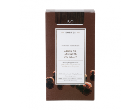 KORRES 5.0 Βαφή Μαλλιών με Έλαιο Argan & φυτική Κερατίνη , ΚΑΣΤΑΝΟ ΑΝΟΙΧΤΟ ΦΥΣΙΚΟ 50ml