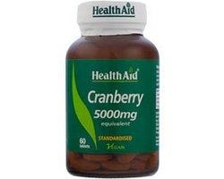 Health Aid Cranberry 5000mg  για υγιές ουροποιητικό 60 ταμπλέτες  Health Aid Cranberry 5000mg  για υγιές ουροποιητικό 60 ταμπλέτες
