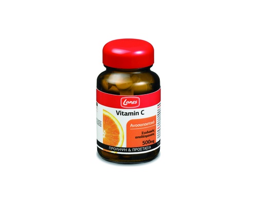 Lanes Vitamin C 500mg, Συμπλήρωμα Διατροφής για την πρόληψη του κρυολογήματος και για την τόνωση του ανοσοποιητικού 30tabs Lanes Vitamin C 500mg, Συμπλήρωμα Διατροφής για την πρόληψη του κρυολογήματος και για την τόνωση του ανοσοποιητικού 30tabs