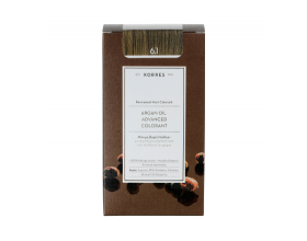 KORRES 6.1 Βαφή Μαλλιών με Έλαιο Argan & φυτική Κερατίνη ,  ΞΑΝΘΟ ΣΚΟΥΡΟ ΣΑΝΤΡΕ 50ml