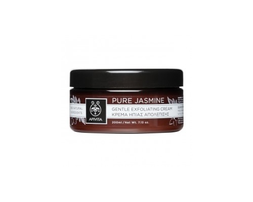 Apivita Pure Jasmine Gentle Exfoliating Cream, Κρέμα Ήπιας Απολέπισης, απομακρύνει απαλά τα νεκρά κύτταρα της επιδερμίδας & την τονώνει, με άρωμα γιασεμί 200 ml  Apivita Pure Jasmine Gentle Exfoliating Cream, Κρέμα Ήπιας Απολέπισης, απομακρύνει απαλά τα νεκρά κύτταρα της επιδερμίδας & την τονώνει, με άρωμα γιασεμί 200 ml