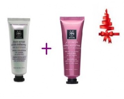 Apivita Face Scrub Bilberry 50ml + Apivita Face Mask Pink Clay 50ml, Απολέπιση και καθαρισμός προσώπου για άμεση λάμψη Apivita Face Scrub Bilberry 50ml + Apivita Face Mask Pink Clay 50ml, Απολέπιση και καθαρισμός προσώπου για άμεση λάμψη