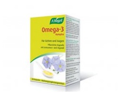 A. Vogel Omega-3 Complex, Συμπλήρωμα διατροφής από φρέσκο έλαιο λιναρόσπορου για τη σωστή λειτουργία του οργανισμού 30 κάψουλες A. Vogel Omega-3 Complex, Συμπλήρωμα διατροφής από φρέσκο έλαιο λιναρόσπορου για τη σωστή λειτουργία του οργανισμού 30 κάψουλες