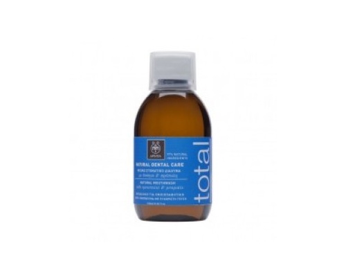 APIVITA Natural Dental Care, Φυσικό στοματικό διάλυμα με δυόσμο & πρόπολη 250ml APIVITA Natural Dental Care, Φυσικό στοματικό διάλυμα με δυόσμο & πρόπολη 250ml
