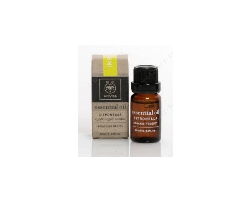 Apivita Essential Oils Αιθέρια  Έλαια  Σιτρονέλλα 10ml Apivita Essential Oils Αιθέρια  Έλαια  Σιτρονέλλα 10ml