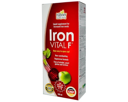 Hubner Iron VITAL F Συμπλήρωμα Διατροφής εξαιρετική πηγή σιδήρου για συγκεκριμένες ομάδες-στόχους 250 ml Hubner Iron VITAL F Συμπλήρωμα Διατροφής εξαιρετική πηγή σιδήρου για συγκεκριμένες ομάδες-στόχους 250 ml