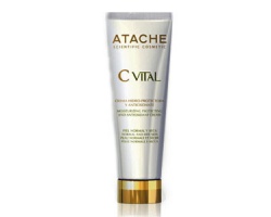 Atache C Vital AHA Cream Ενυδατική Κρέμα Ημέρας , με γλυκολικό οξύ, βιταμίνες C, E, προβιταμίνη Α, α-λιποϊκό οξύ για κανονική ή ξηρή επιδερµίδα 50ml Atache C Vital AHA Cream Ενυδατική Κρέμα Ημέρας , με γλυκολικό οξύ, βιταμίνες C, E, προβιταμίνη Α, α-λιποϊκό οξύ για κανονική ή ξηρή επιδερµίδα 50ml