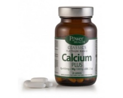 Power Health CLASSICS Platinum Range Calcium Plus Συμπλήρωμα διατροφής με Ασβέστιο, Μαγνήσιο και Βιταμίνη D3 30 δισκία Power Health CLASSICS Platinum Range Calcium Plus Συμπλήρωμα διατροφής με Ασβέστιο, Μαγνήσιο και Βιταμίνη D3 30 δισκία