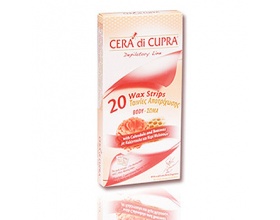 Cera di Cupra Ταινίες αποτρίχωσης για το σώμα με καλέντουλα και κερί μέλισσας 20 ταινίες