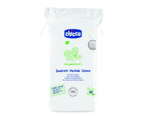 Chicco Baby Moments Chicco Μαντηλάκια από μαλακό βαμβάκι 60 τεμάχια
