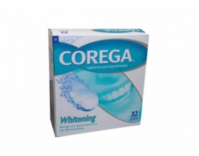 COREGA Whitening, καθαριστικά δισκία οδοντοστοιχιών 36 δισκία