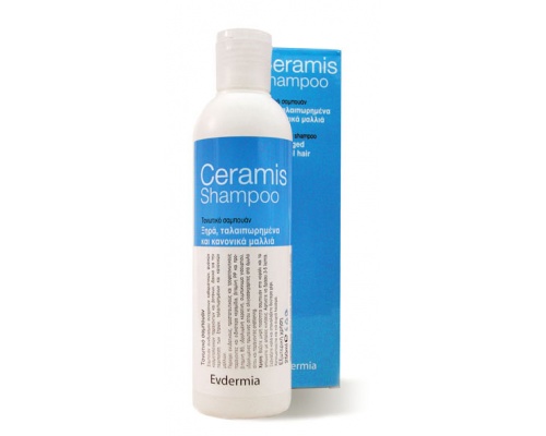 Evdermia Ceramis shampoo Τονωτικό σαμπουάν για ξηρά, ταλαιπωρημένα και κανονικά μαλλιά, ιδανικό για συχνό λούσιμο   250ml Evdermia Ceramis shampoo Τονωτικό σαμπουάν για ξηρά, ταλαιπωρημένα και κανονικά μαλλιά, ιδανικό για συχνό λούσιμο   250ml
